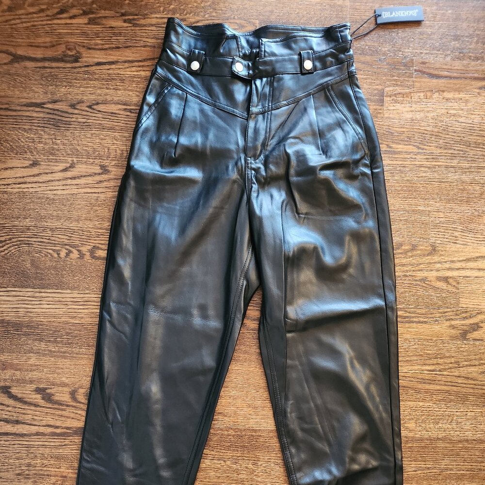 Faux Leather Pants - NWT size 27